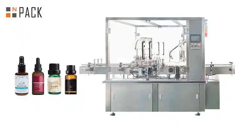 Essential oil filling and capping machine